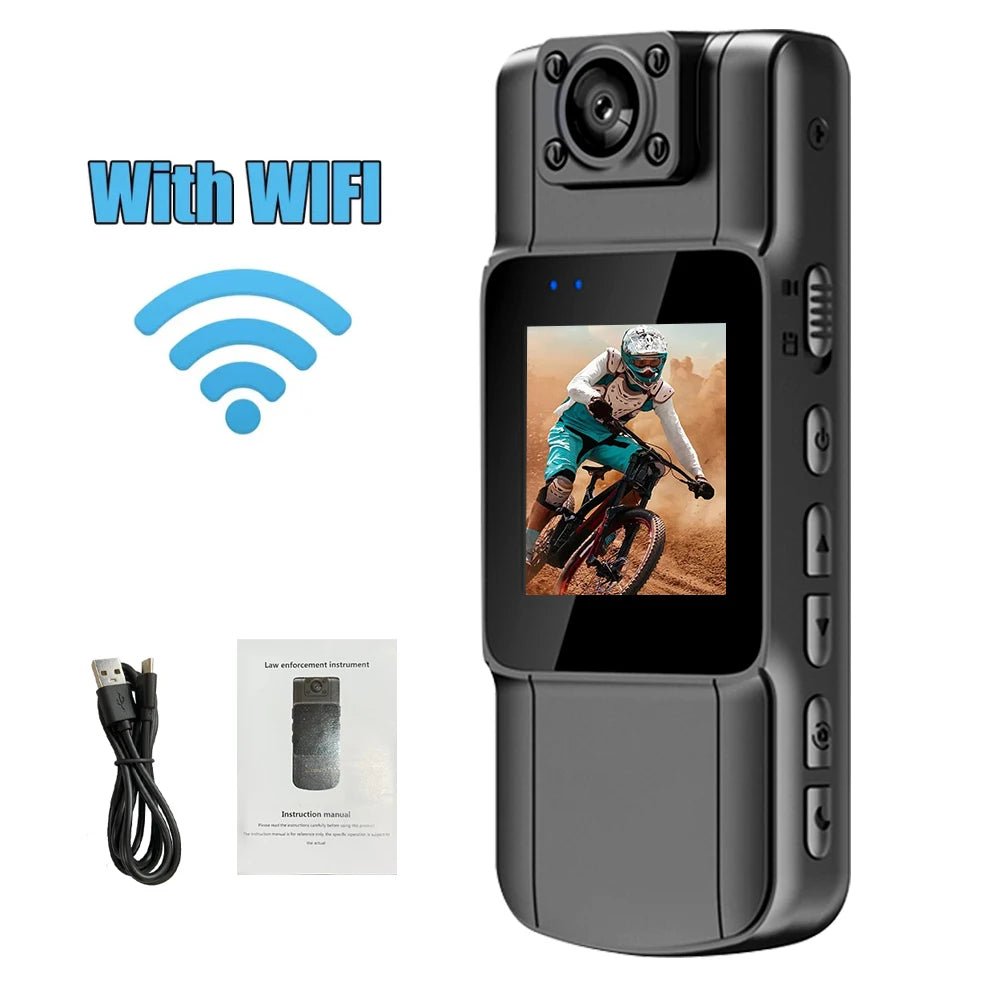 Minicâmera Ultra HD 4K Bodycam 180 °