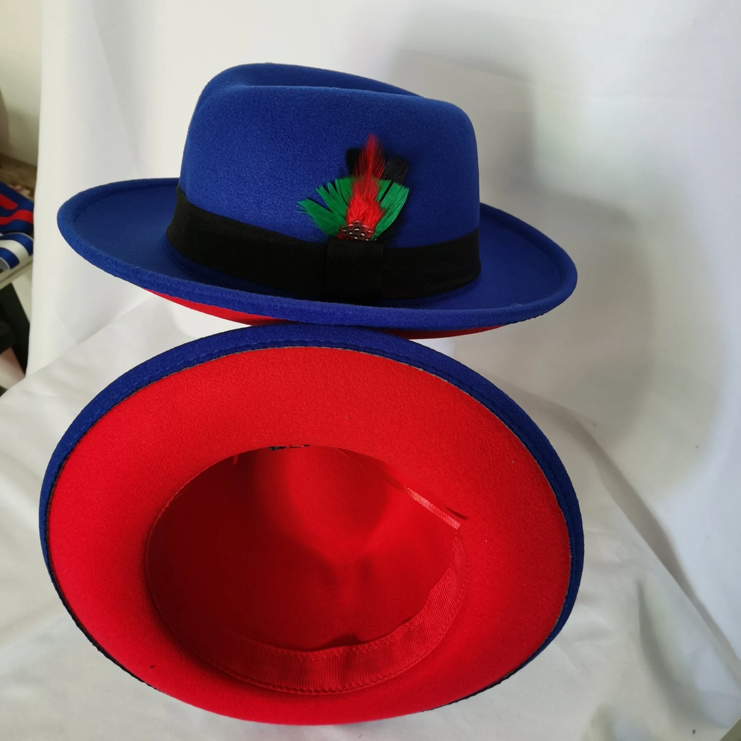 Chapéu Fedora de feltro elástico jazz