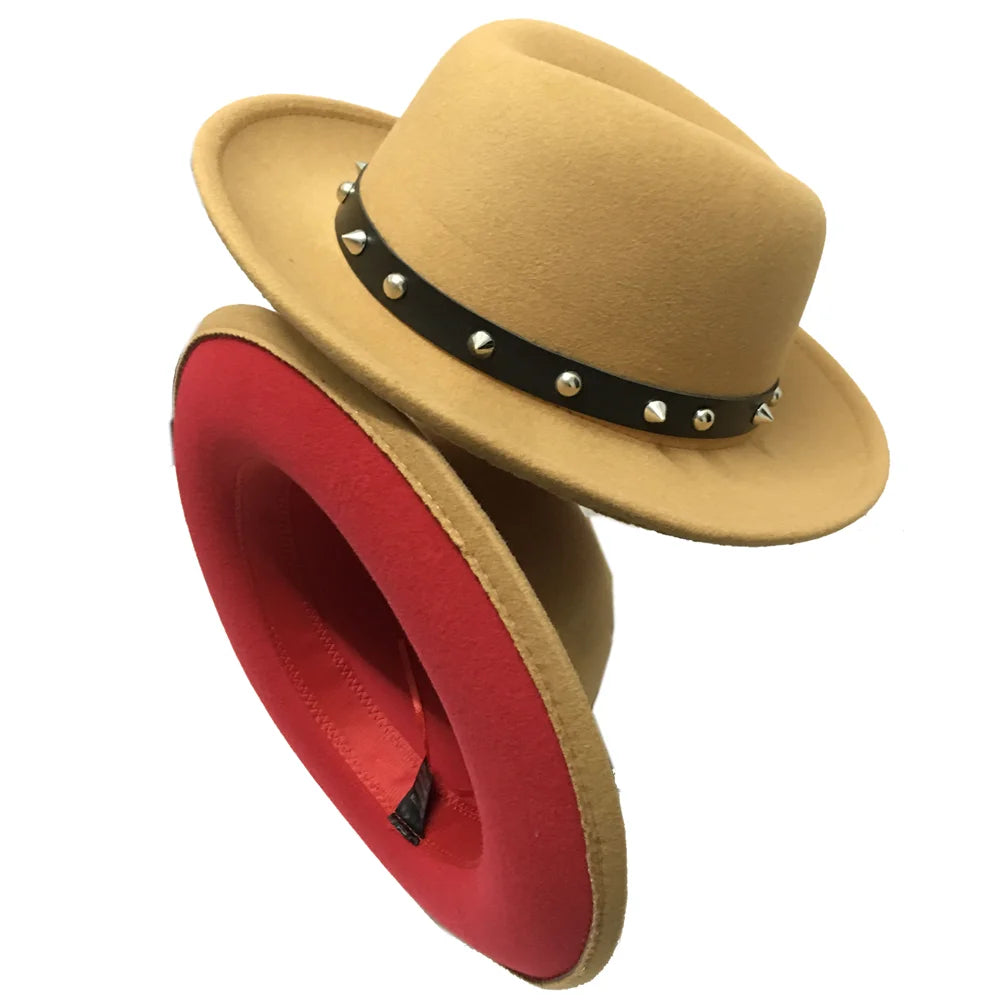 Chapéu Fedora de feltro elástico jazz