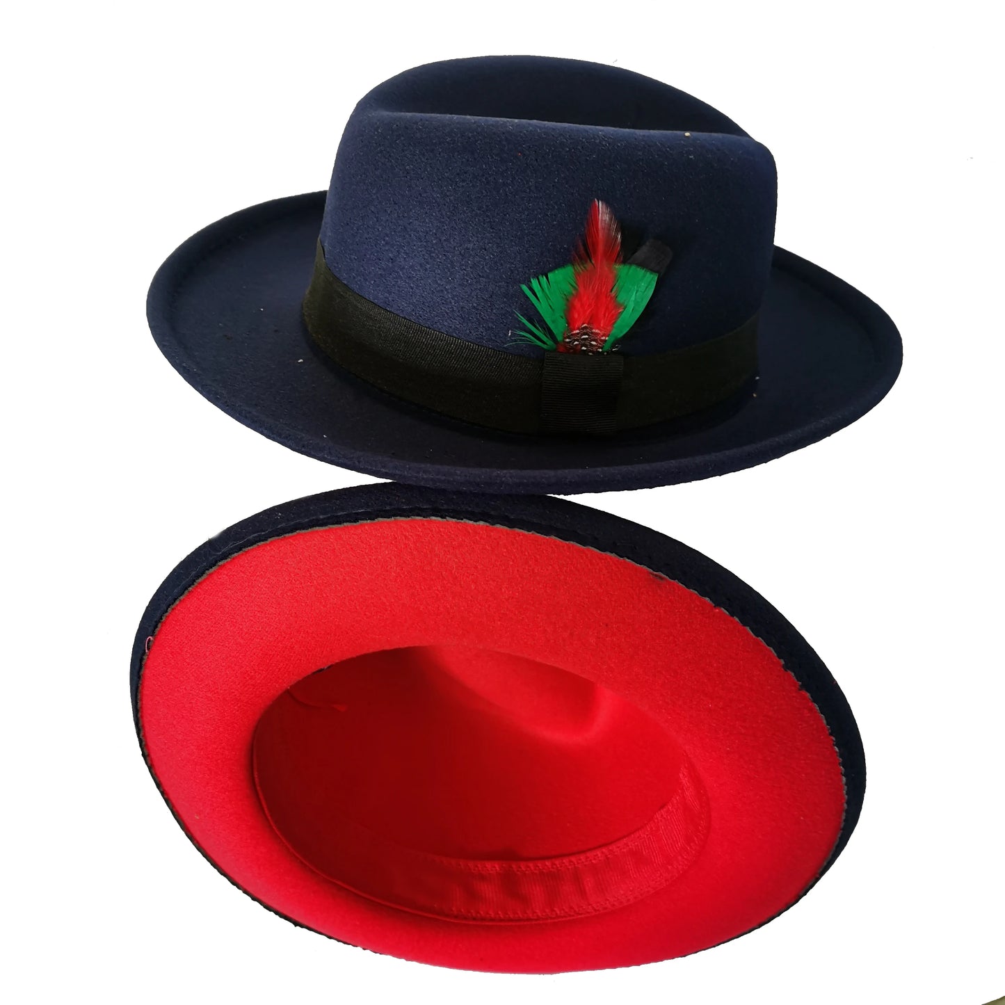 Chapéu Fedora de feltro elástico jazz