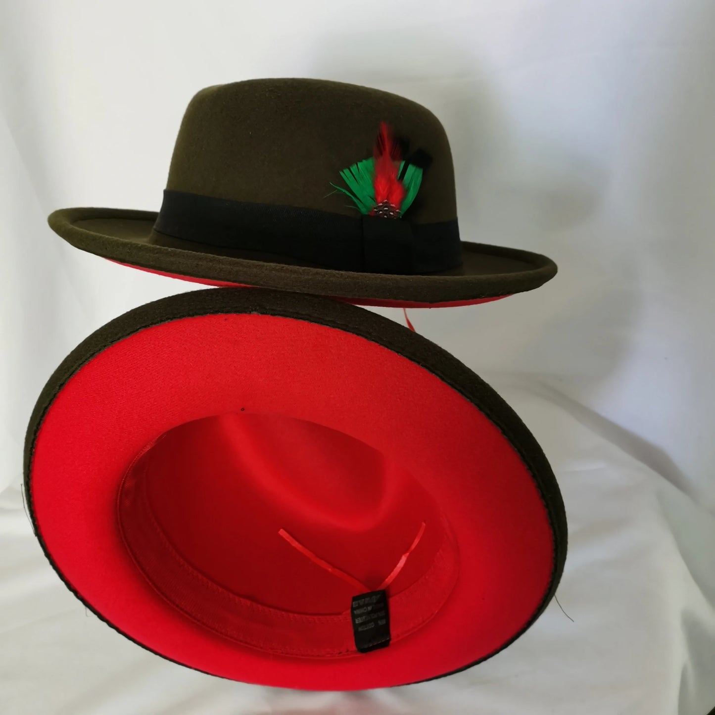 Chapéu Fedora de feltro elástico jazz
