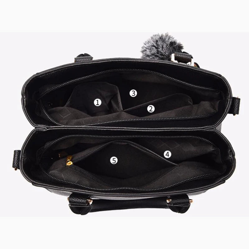 Bolsa de Mensageiro de Couro Bordado