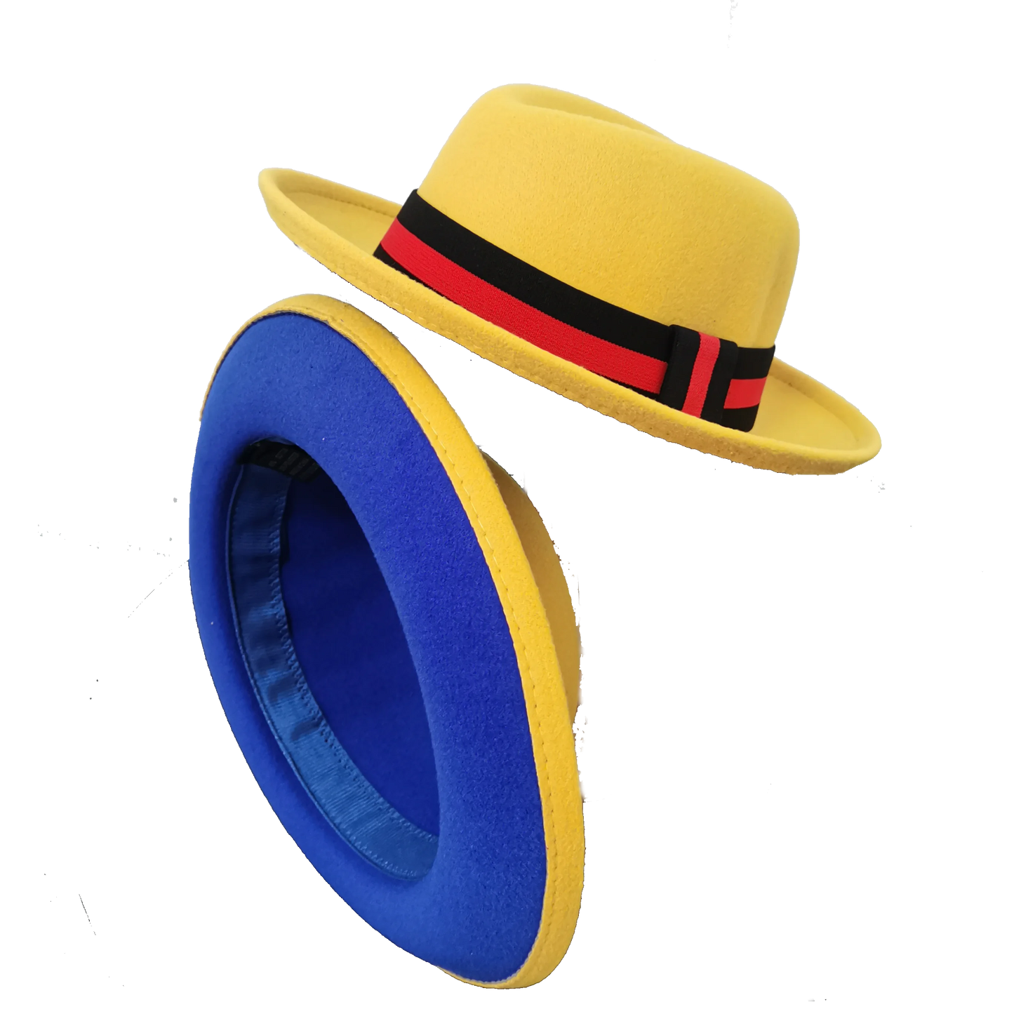 Chapéu Fedora de feltro elástico jazz