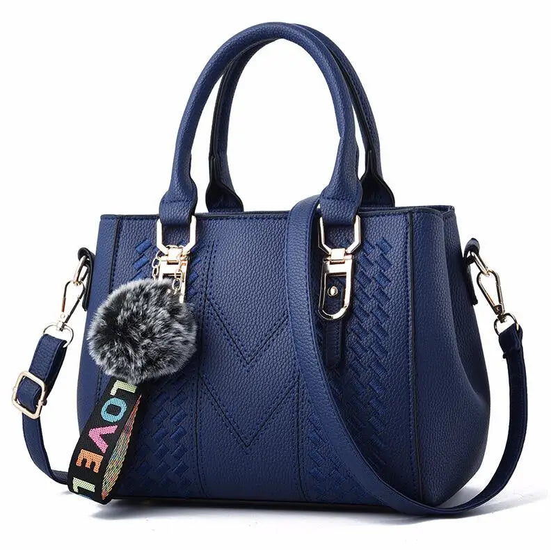 Bolsa de Mensageiro de Couro Bordado