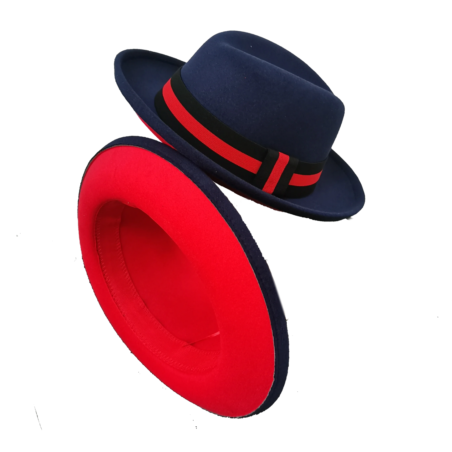 Chapéu Fedora de feltro elástico jazz
