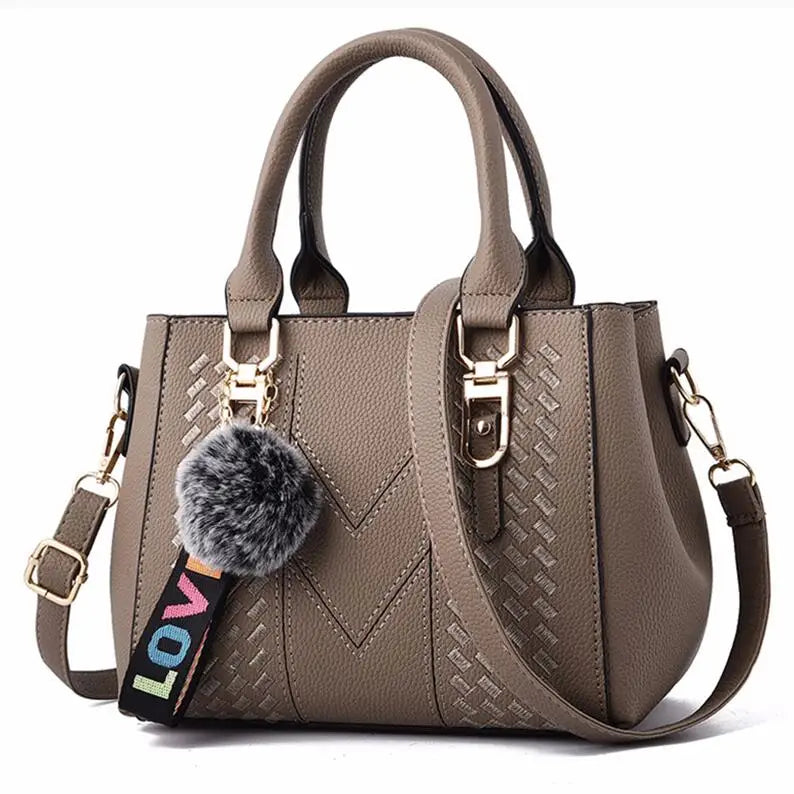Bolsa de Mensageiro de Couro Bordado
