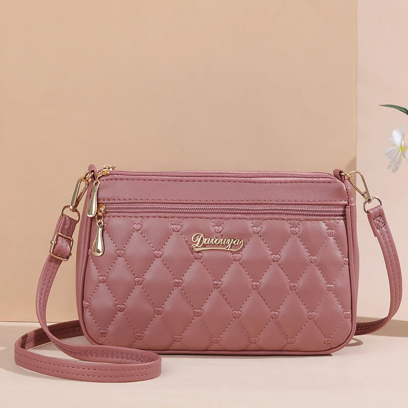 Bolsa de Mensageiro de Couro Bordado
