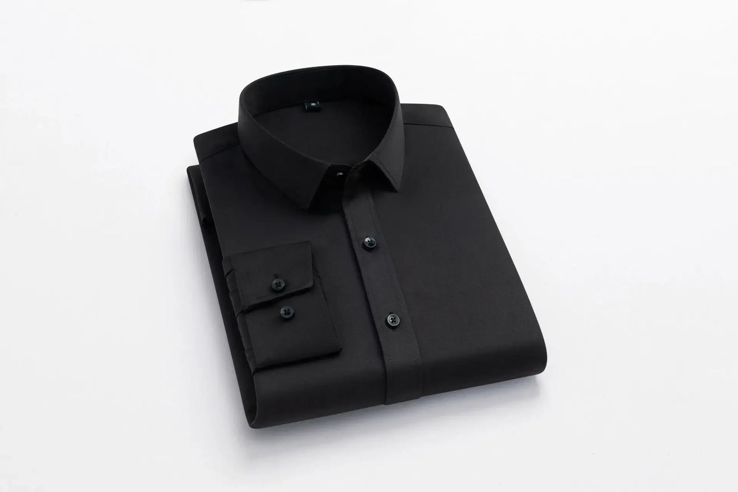 Camisa elástica de manga comprida de gola alta