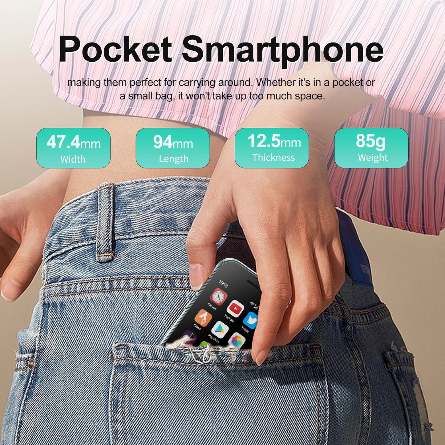 SERVO KING 9000 3.0" HD Display Pequeno Smartphone Android 10.0