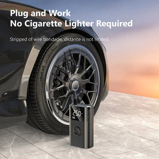 Mini Compressor de Ar 12V 150PSI Bomba de Ar Elétrica Portátil