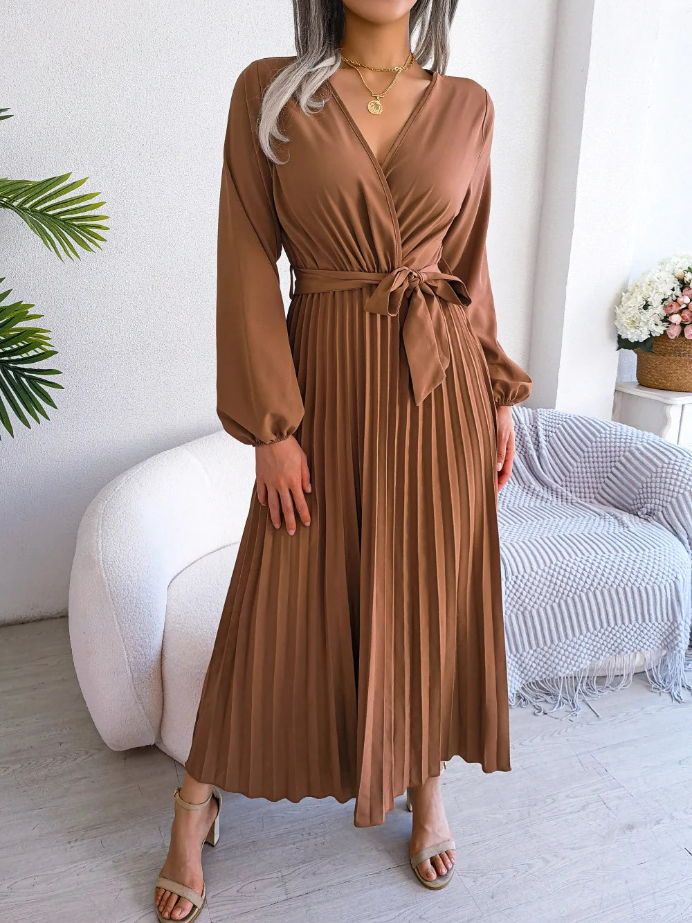 Vestido Elegante manga comprida
