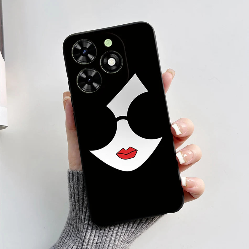Capa ultra fino macio de silicone à prova de choque para Tecno Spark
