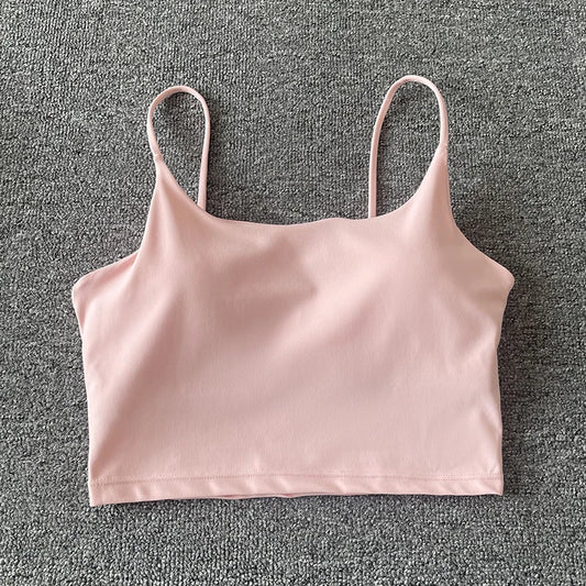 Tops acolchoada bralette