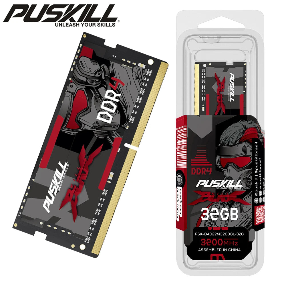 Memória Ram DDR4, DDR3 para portátil