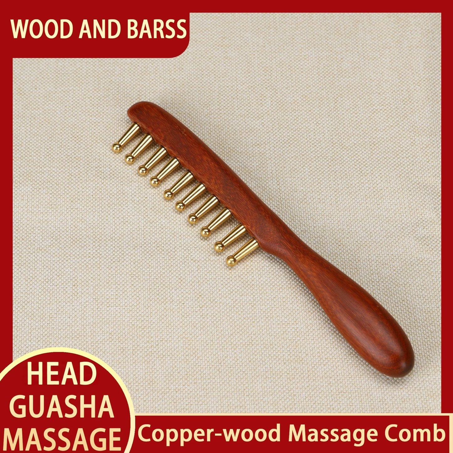 Ferramenta massageadora facial Guasha Varinha Kansa