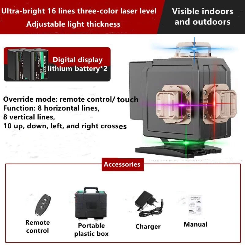 Nivelador Laser 3D 12 Linhas Poderosas