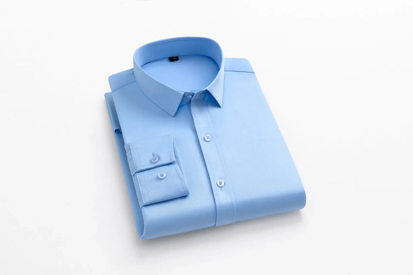Camisa elástica de manga comprida de gola alta