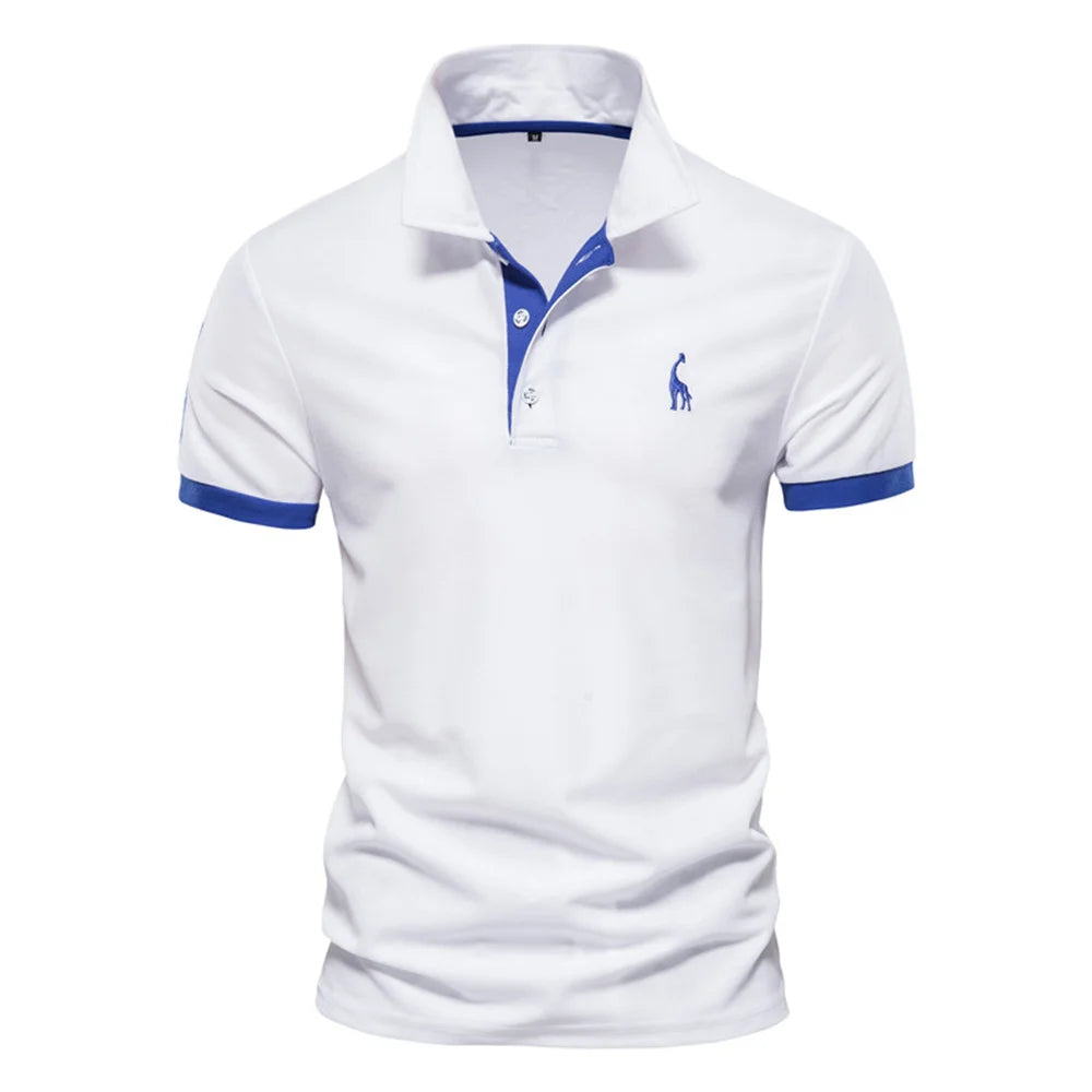 Polo girafa camisa bordado