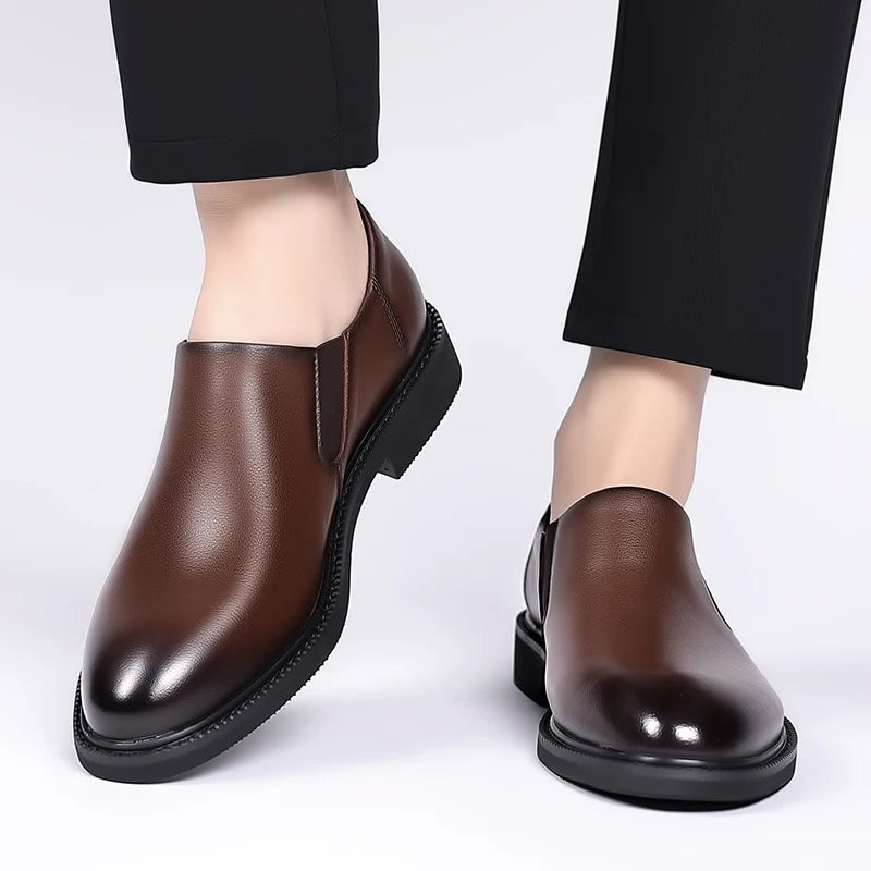 Sapatos formais de couro italiano para homens