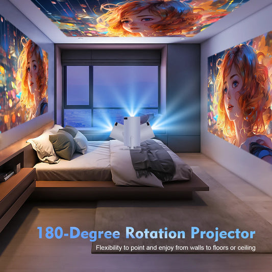 Projetor Magcubic HY300 Pro — Android 14, Wi-Fi 6, 290 ANSI e 1280×720