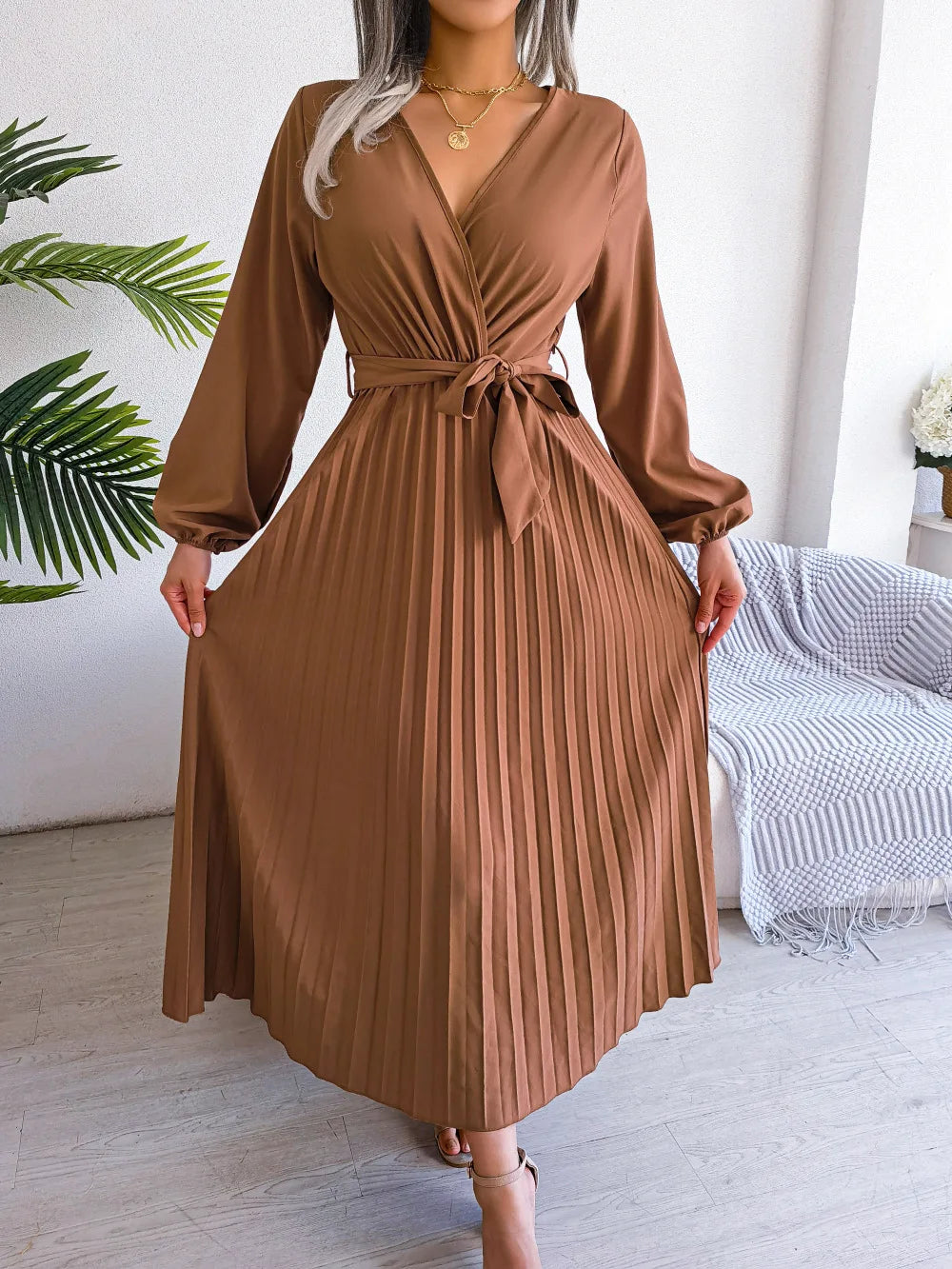 Vestido Elegante manga comprida