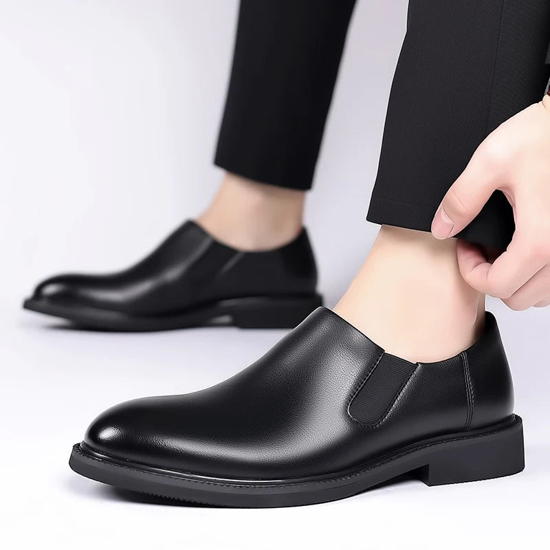 Sapatos formais de couro italiano para homens