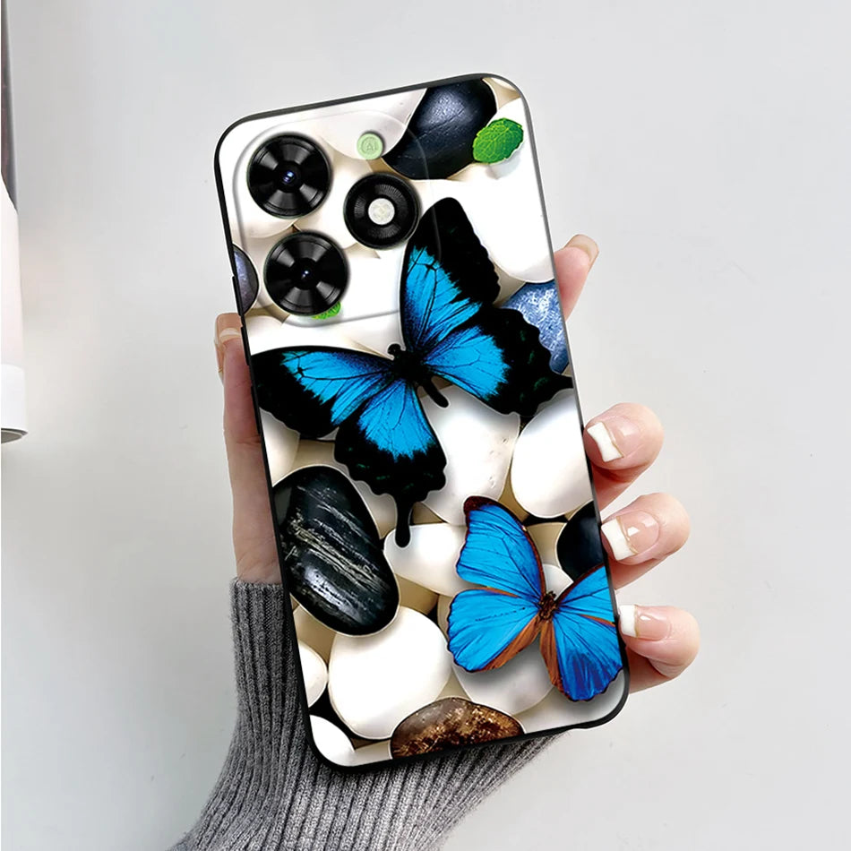 Capa ultra fino macio de silicone à prova de choque para Tecno Spark