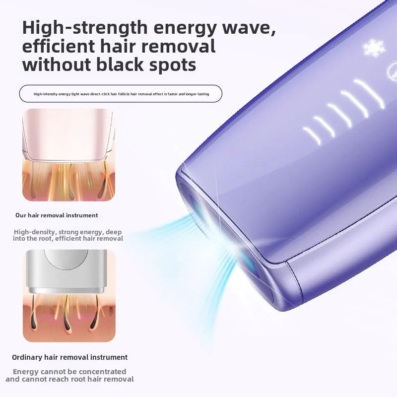 Aparelho portátil de depilação a laser IPL com sistema de resfriamento