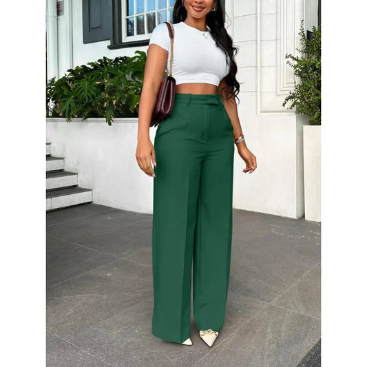 Calças cintura alta