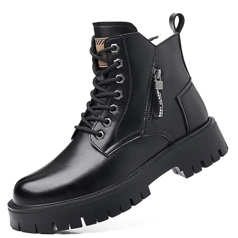 Botas de inverno antiderrapante com sola grossa