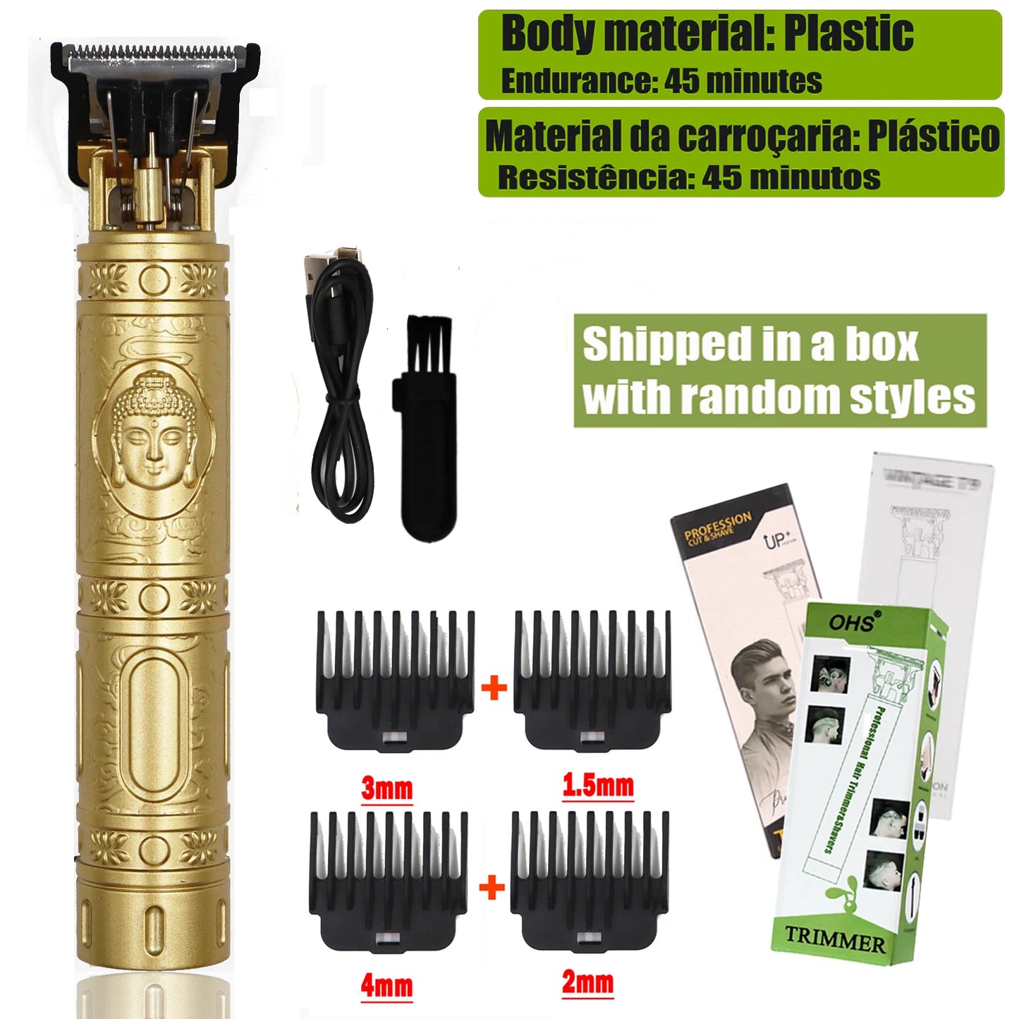 Máquina de Corte de Cabelo Sem Fio