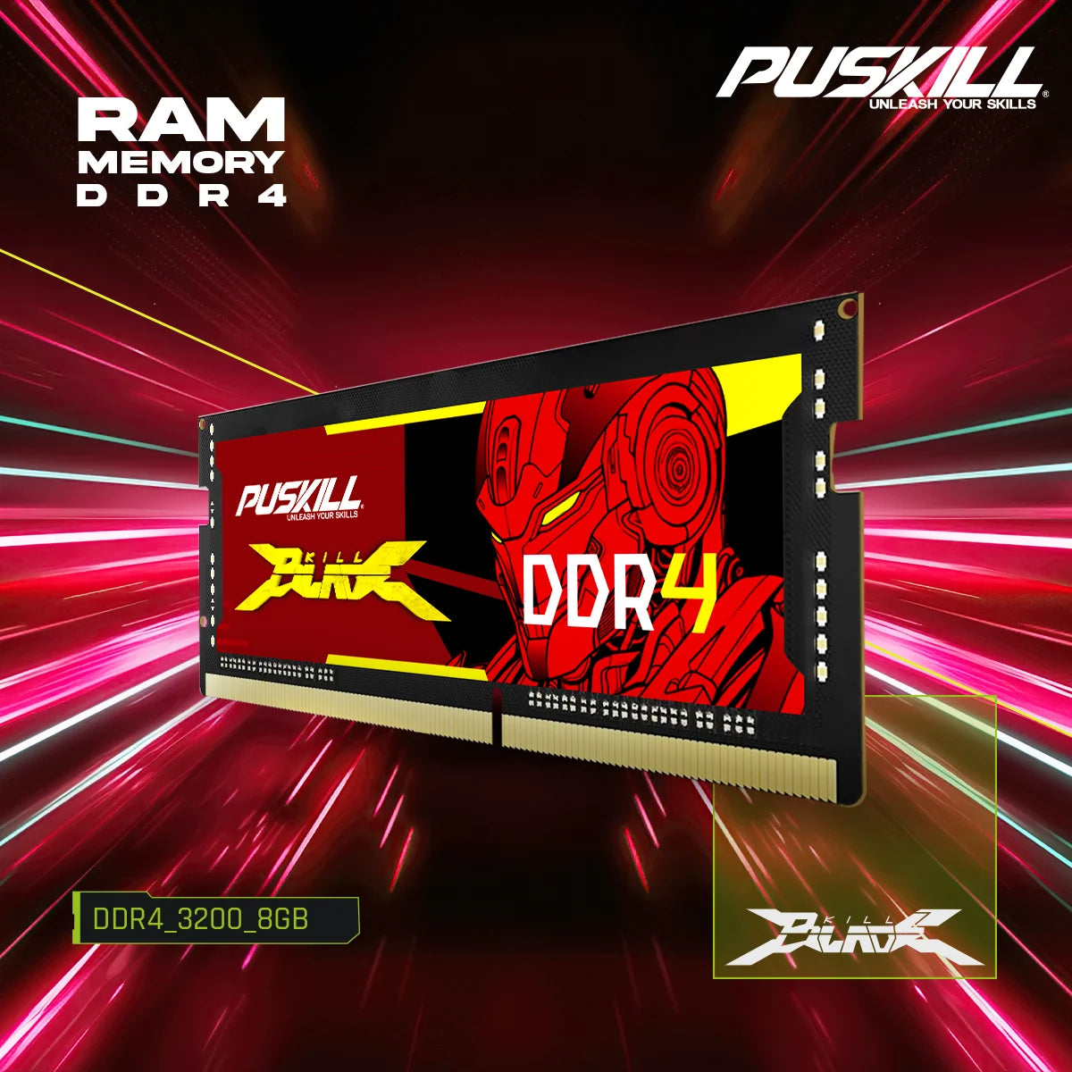 Memória Ram DDR4, DDR3 para portátil