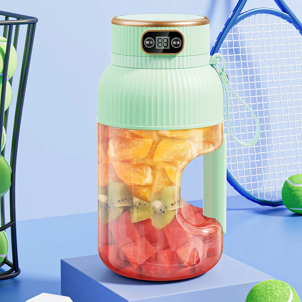 Garrafa portátil misturador de frutas elétrico