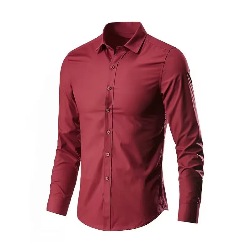 Camisa elástica de manga comprida