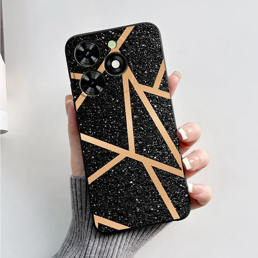 Capa ultra fino macio de silicone à prova de choque para Tecno Spark