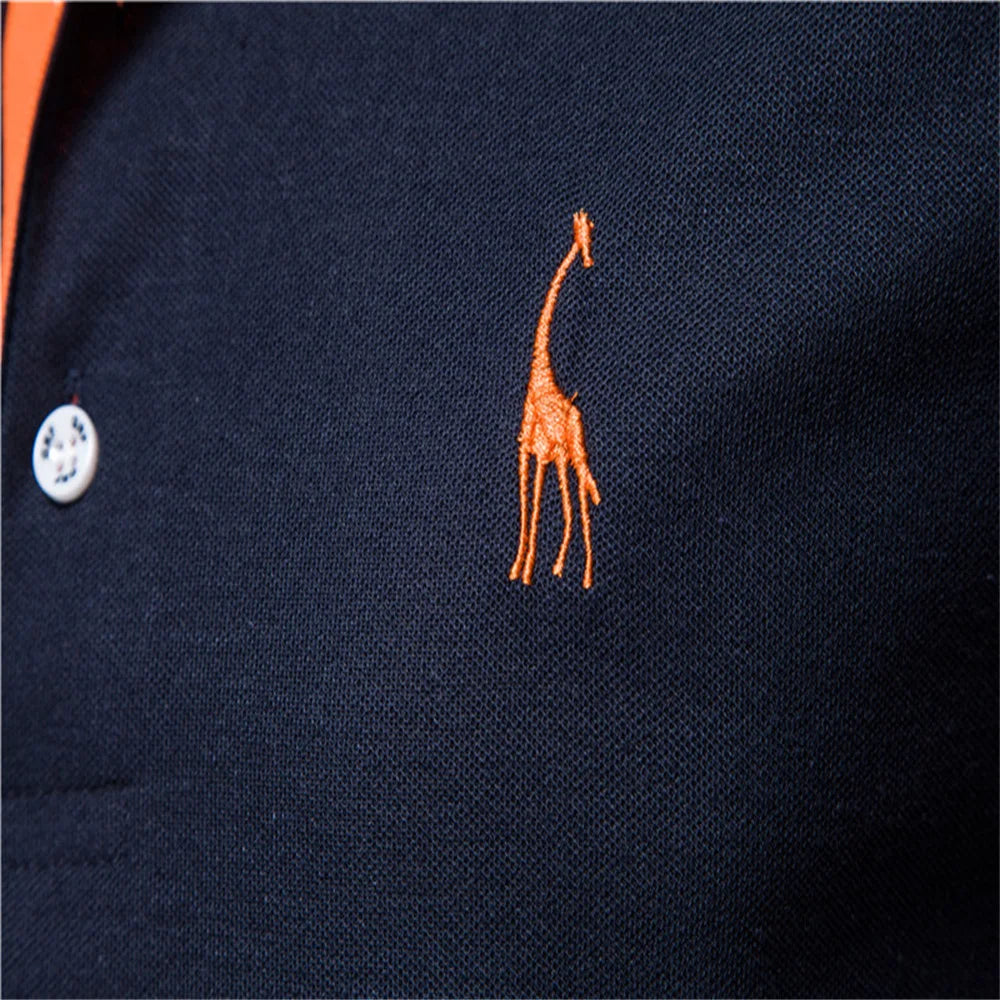 Polo girafa camisa bordado