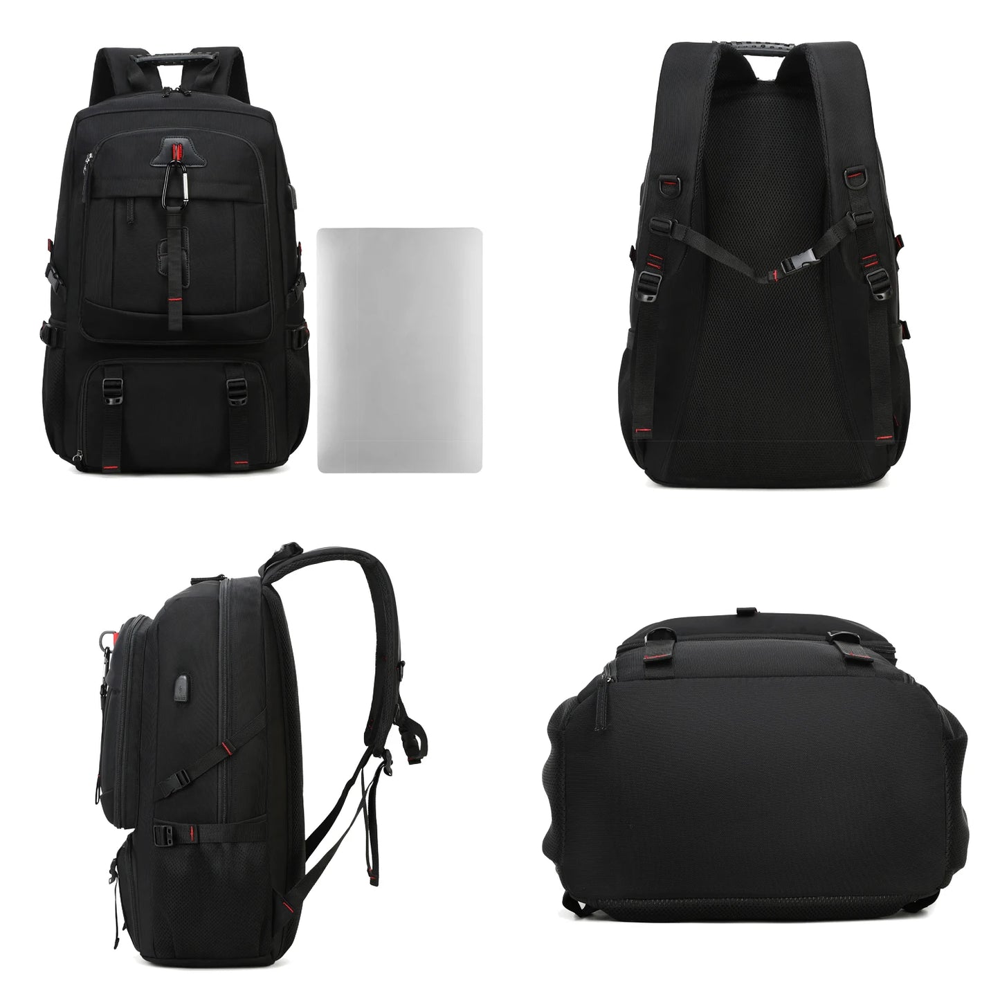 Mochila de viagem impermeável de 50L para caminhadas e campismo