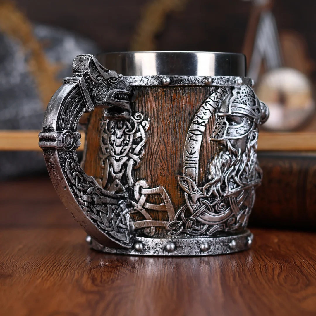 Canecas Valhalla viking aço inoxidável nórdico