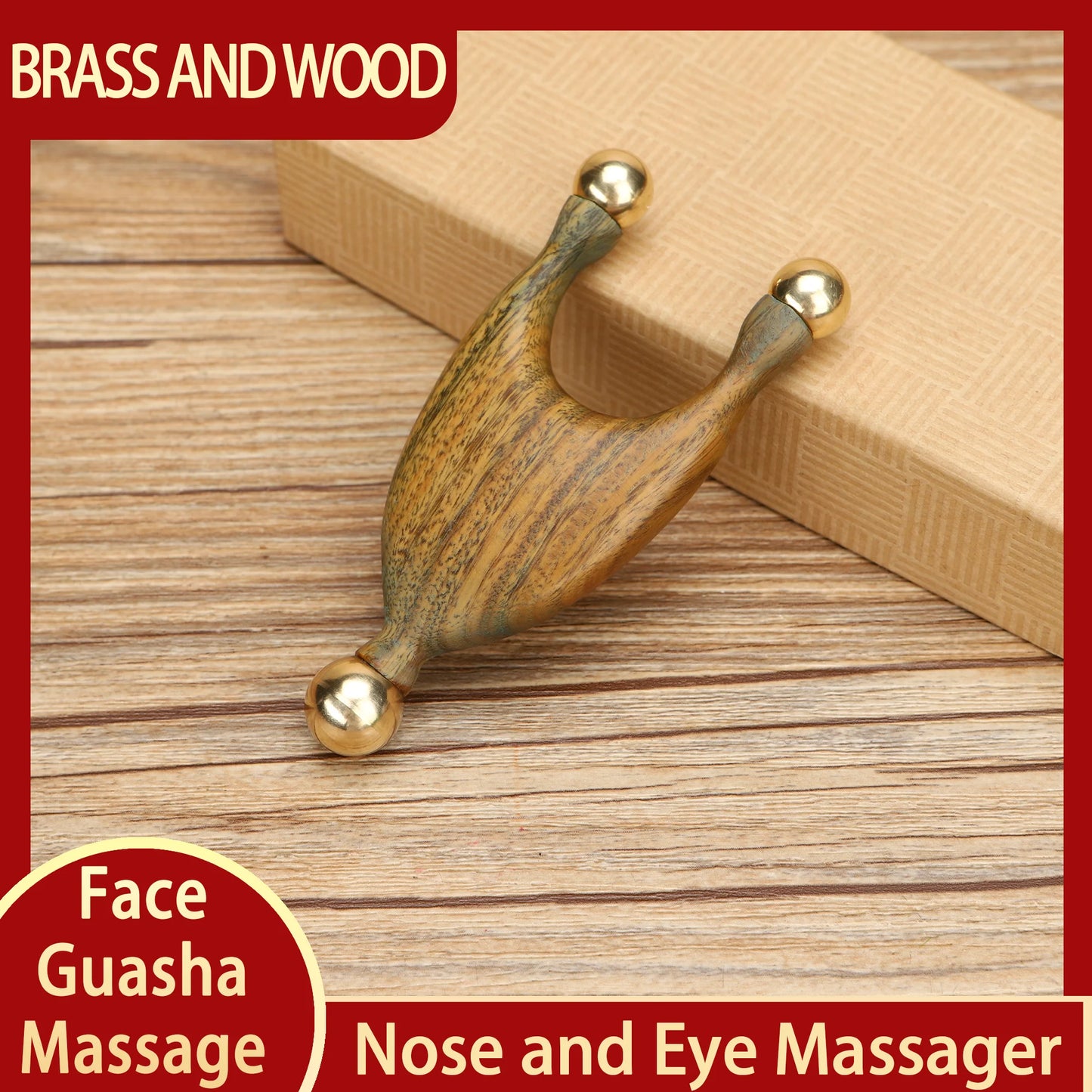 Ferramenta massageadora facial Guasha Varinha Kansa