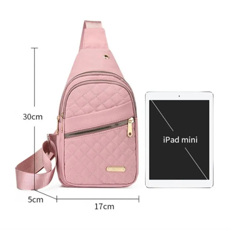 Bolsa tiracolo acolchoada