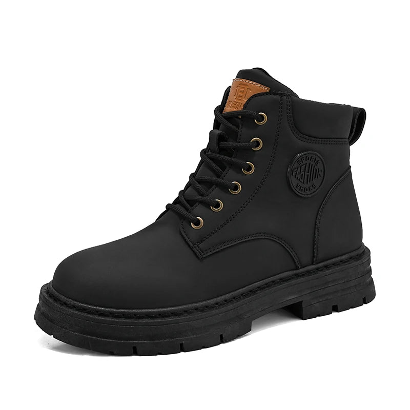 Botas de cano alto moda britânica