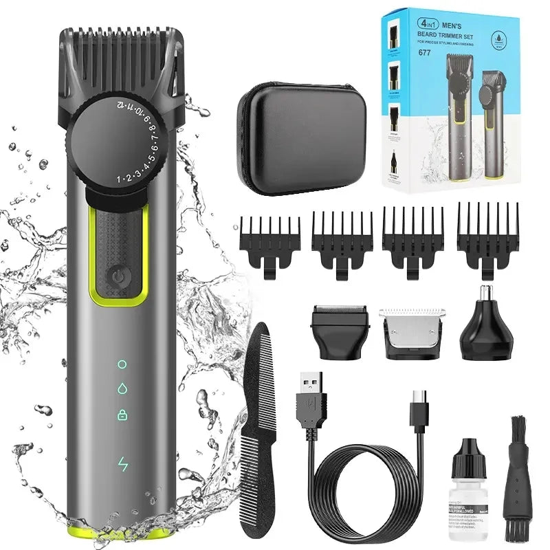 Kit de Corte de Cabelo Xiaomi Masculino Multifuncional IPX5 à Prova d'Água