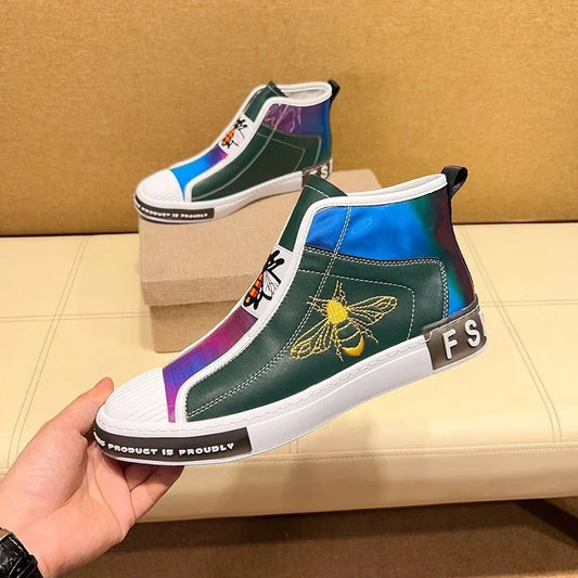 Tênis esportivo masculino de cano alto