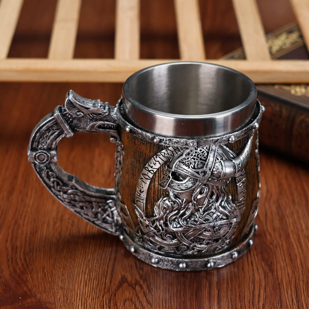 Canecas Valhalla viking aço inoxidável nórdico