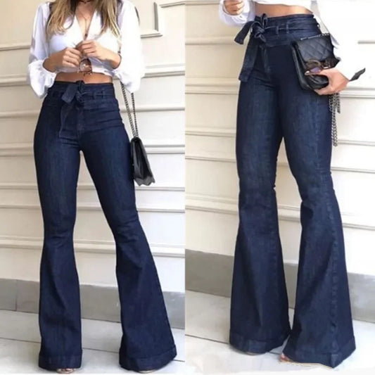 Calça jeans cintura alta