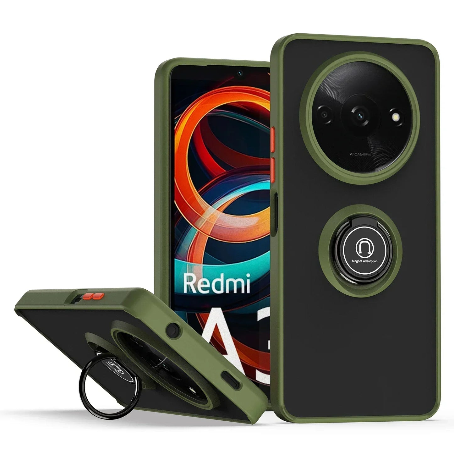 Capa para Redmi A3X com anel magnético