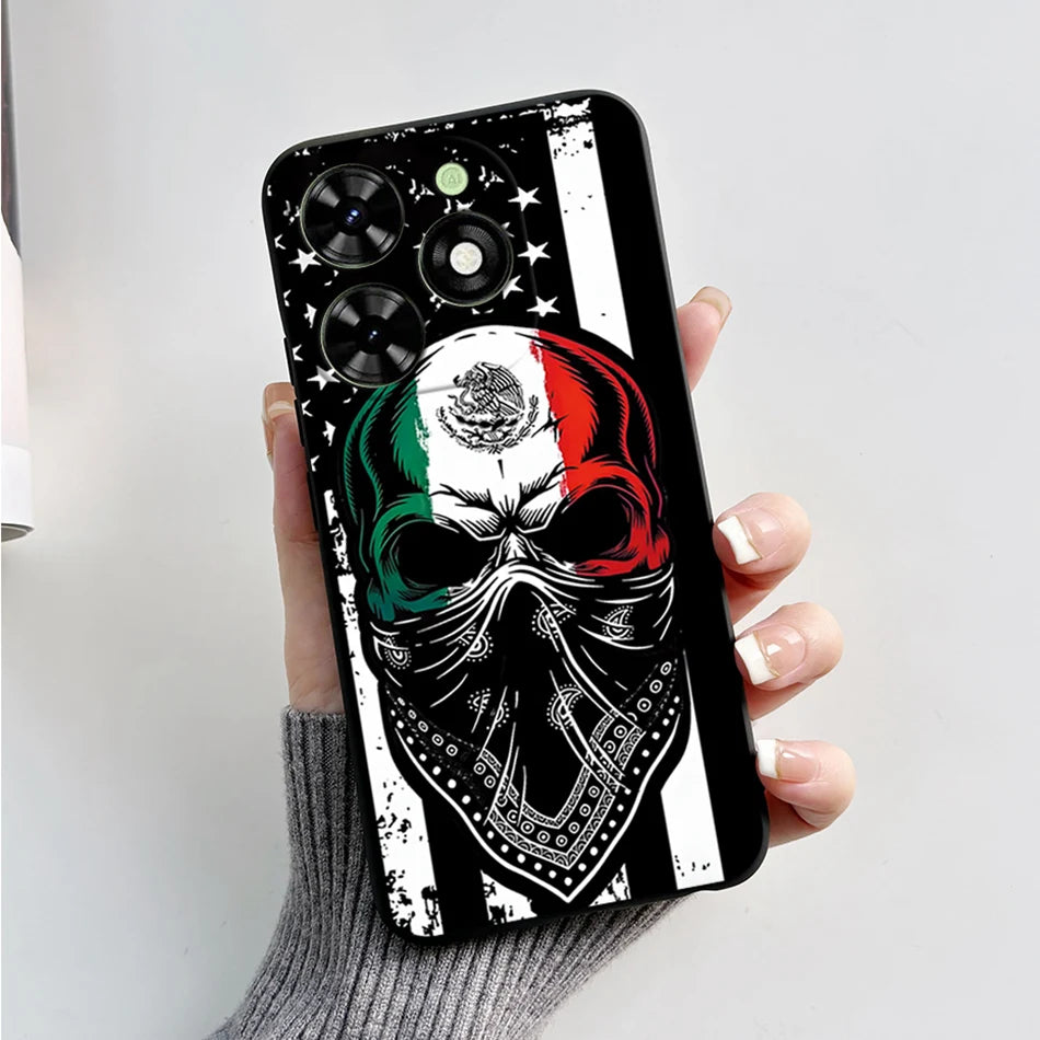 Capa ultra fino macio de silicone à prova de choque para Tecno Spark
