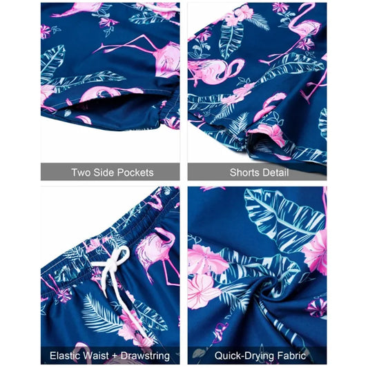Conjunto Masculino de Verão com Estampa de Folhas
