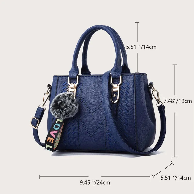 Bolsa de Mensageiro de Couro Bordado