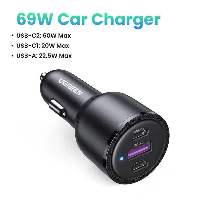 Carregador de carro UGREEN-USB C